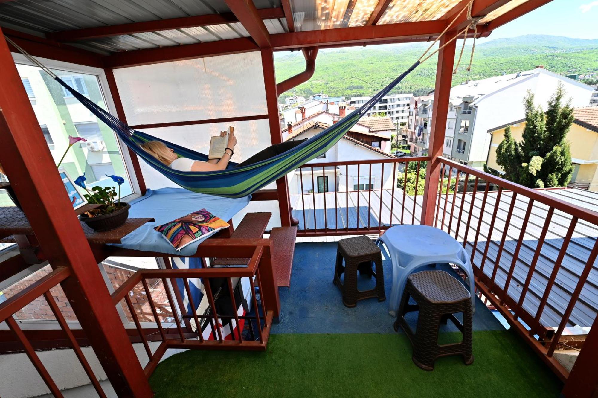 Blue Lake Hostel Ohrida Exterior foto
